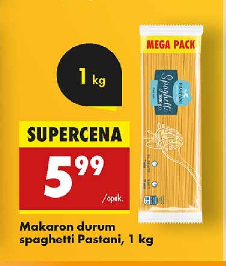 Makaron spaghetti Pastani promocja