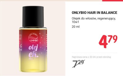 Olejek do włosów regenerujący 10w1 Hair In Balance  promocja w Rossmann
