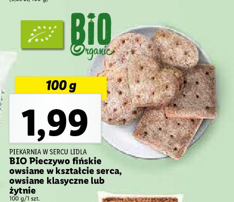 Pieczywo owsiane w kształcie serca promocja