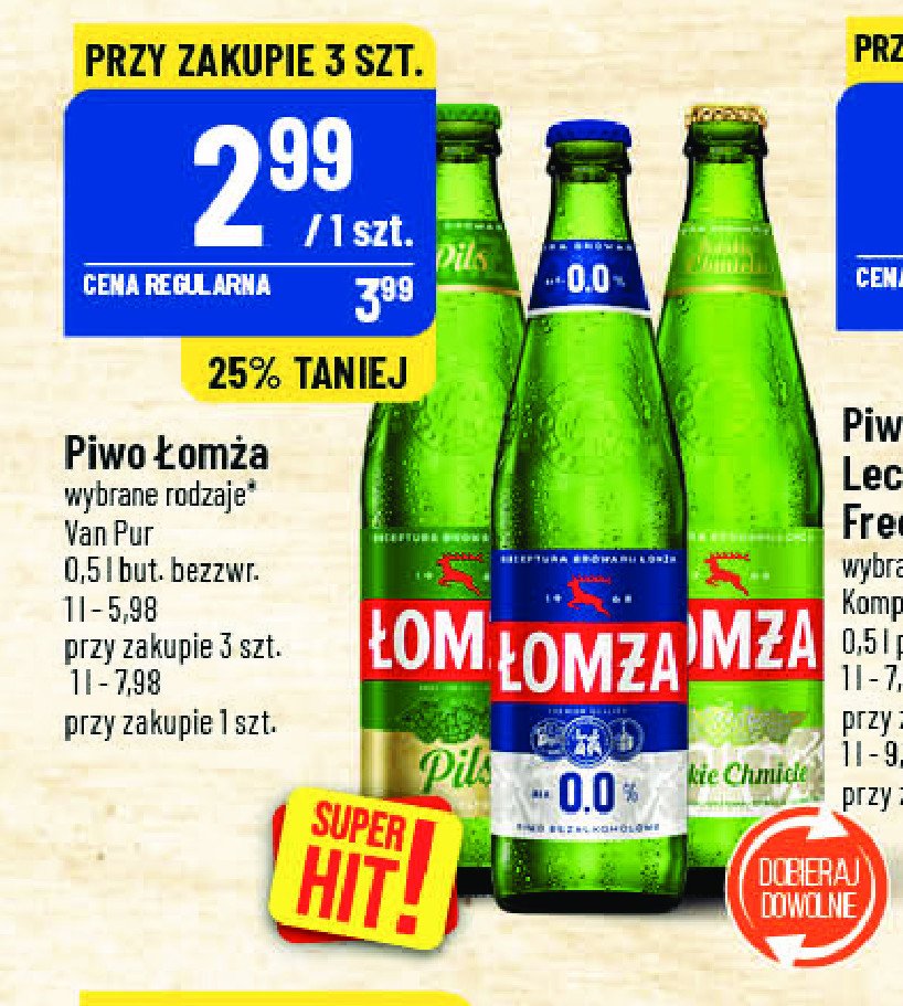 Piwo Łomża polskie chmiele promocja