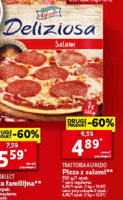 Pizza z salami Trattoria alfredo promocja