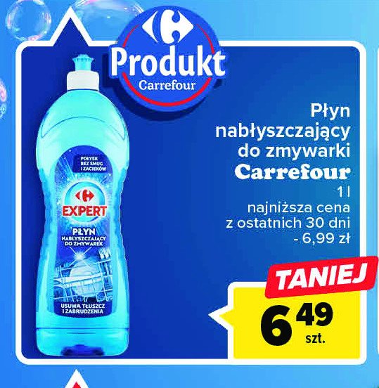 Płyn nabłyszczający do zmywarek Carrefour promocja