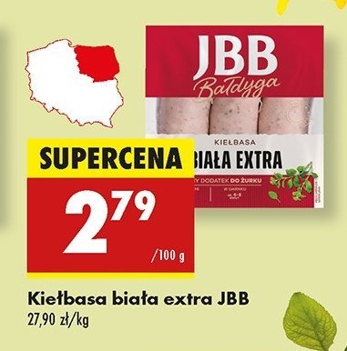 Kiełbasa biała extra Jbb bałdyga promocja