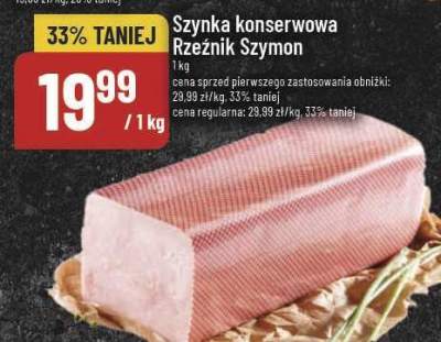 Szynka konserwowa Rzeźnik szymon poleca promocja w POLOmarket