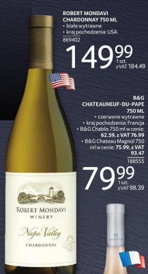 Wino Robert Mondavi Chardonnay 750 ml promocja w Selgros