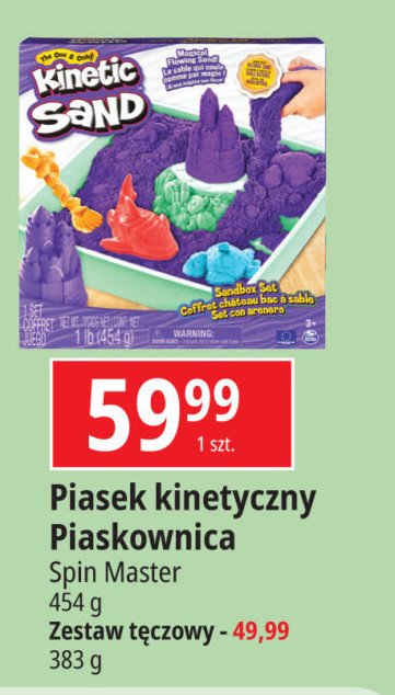 Piasek kinetyczny zestaw piaskownica Spin master promocja