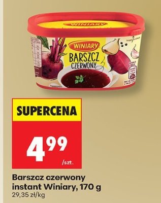 Barszcz czerwony instant Winiary 170 g promocja w Biedronka