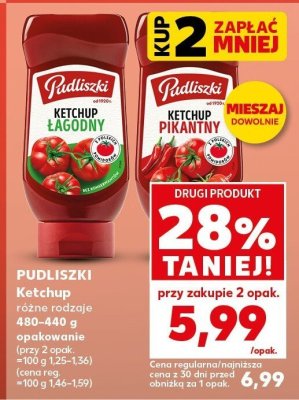Ketchup różne rodzaje  promocja w Kaufland