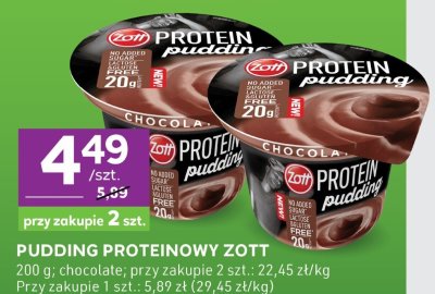 Pudding proteinowy czekoladowy promocja w Stokrotka