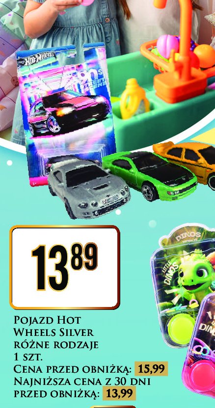 Pojazd silver Hot wheels promocja