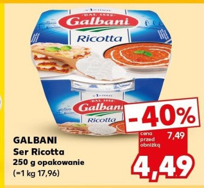 Ser Ricotta GALBANI promocja w Kaufland