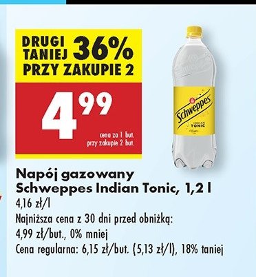 Nap贸j indian tonic Schweppes promocja