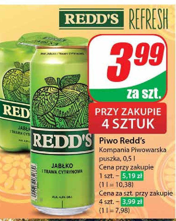 Piwo Redd's promocja w Dino