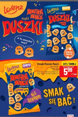 Chrupki Monster Munch serowe promocja w POLOmarket