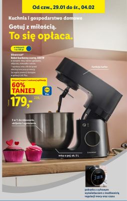 Robot kuchenny czarny 600 W Silvercrest promocja w Lidl