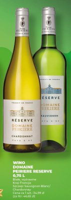 Wino Domaine Peiriere Reserve Sauvignon Blanc 0,75L promocja w Duży Ben
