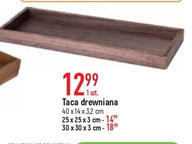 Taca drewniana 40 x 14 x 3.2 cm promocja