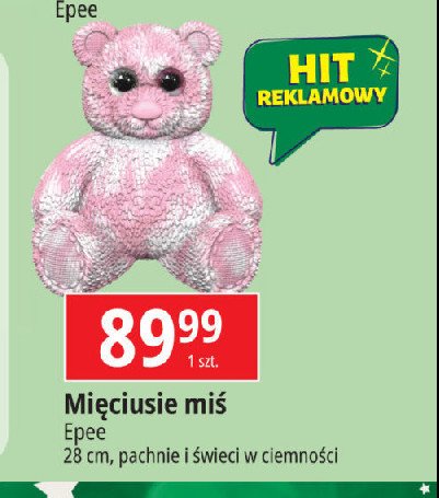 Miś mięciuś 28 cm Epee promocja w Leclerc