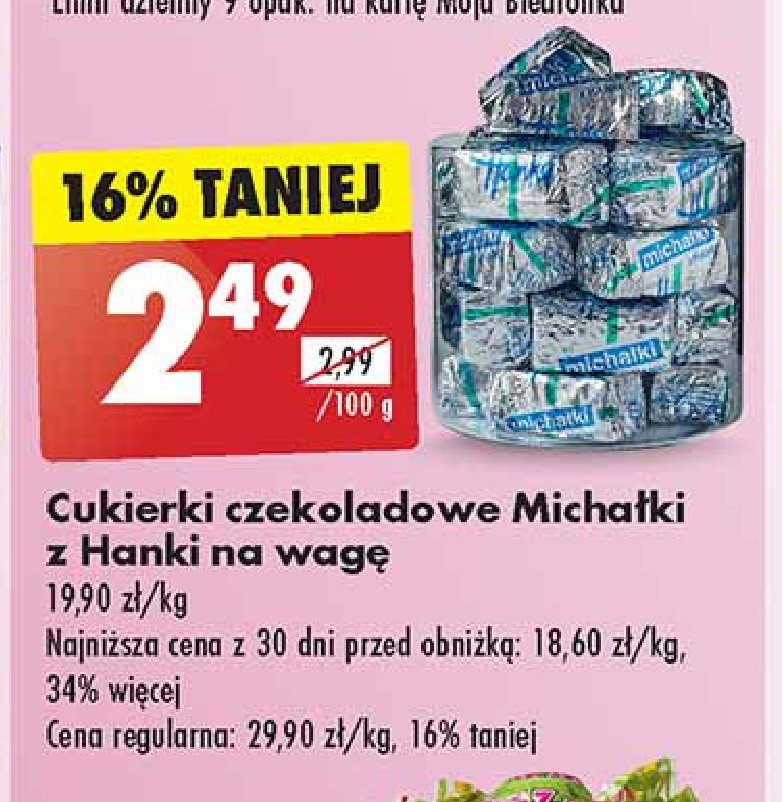 Cukierki z hanki Śnieżka michałki promocja