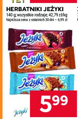 Ciastka cherry Jeżyki promocja