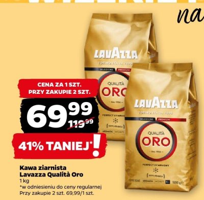 Kawa ziarnista Qualità Oro promocja w Netto