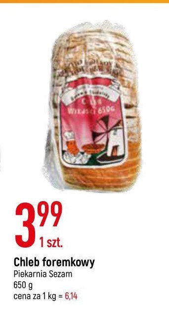 Chleb wiejski SEZAM promocja