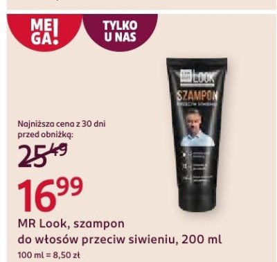 Szampon MR Look do włosów przeciw siwieniu, 200 ml promocja w Rossmann