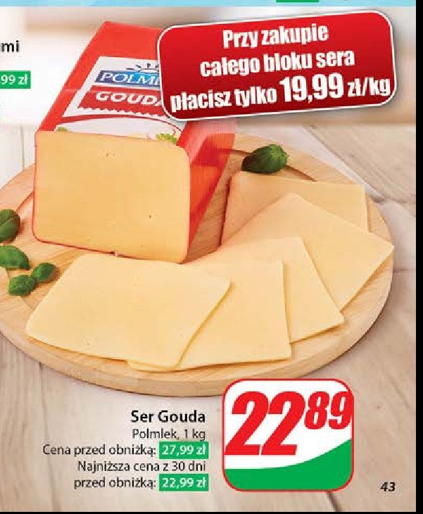 Ser gouda Polmlek promocja
