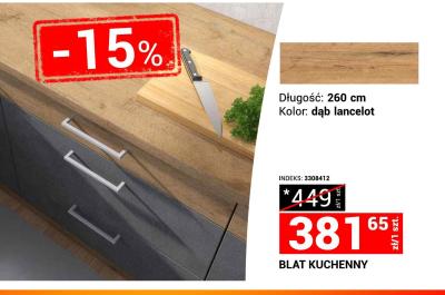 Blat kuchenny dąb lancelot promocja w Merkury Market