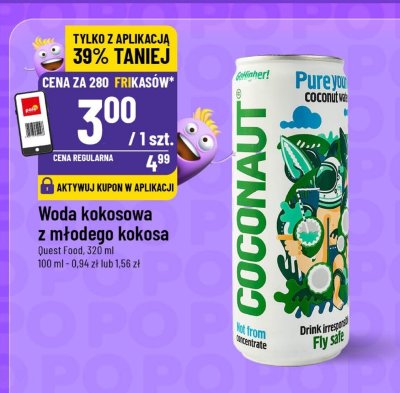 Woda kokosowa z młodego kokosa promocja w POLOmarket