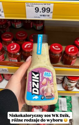 Sos niskokaloryczny Garlic promocja w Dino