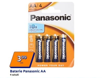 Baterie Panasonic AA, 4 szt. promocja w Action