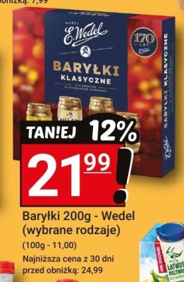 Baryłki 200g - Wedel (wybrane rodzaje) promocja w Hitpol