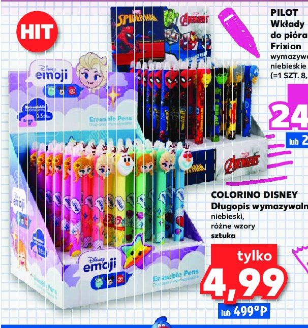 Długopis wymazywalny frozen Colorino kids promocja