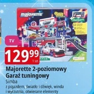 Majorette 2-poziomowy Garaż tuningowy Simba promocja w Leclerc