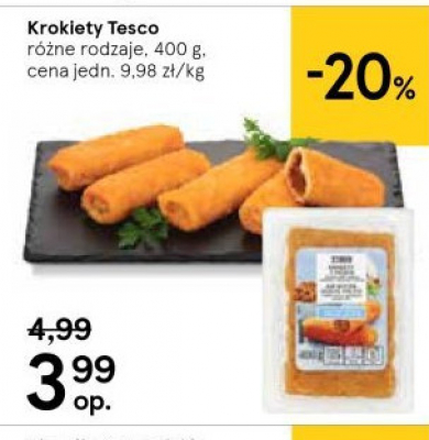 Krokiety Tesco mw promocja