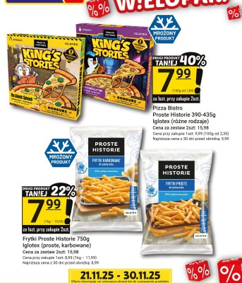 Pizza Bistro Proste Historie Iglotex (różne rodzaje) promocja w Hitpol