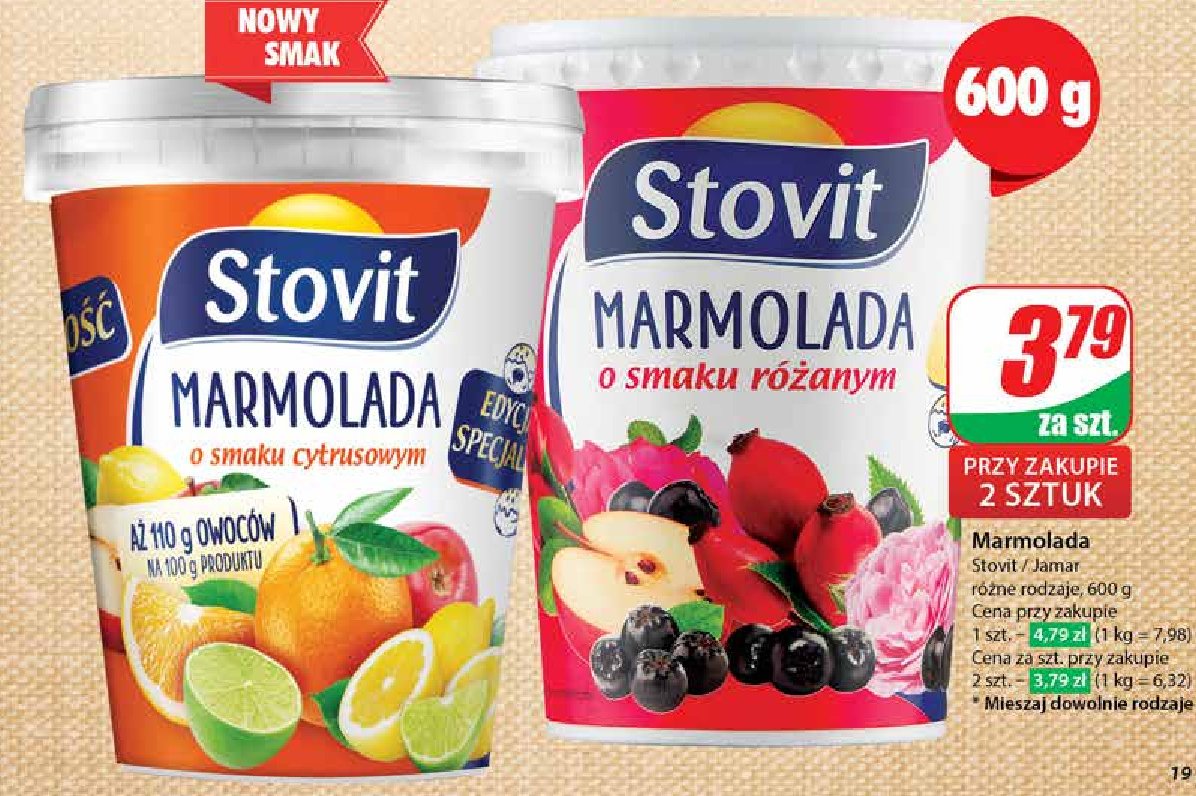 Marmolada różana Stovit promocja