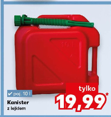 Karnister z lejkiem 10 l promocja