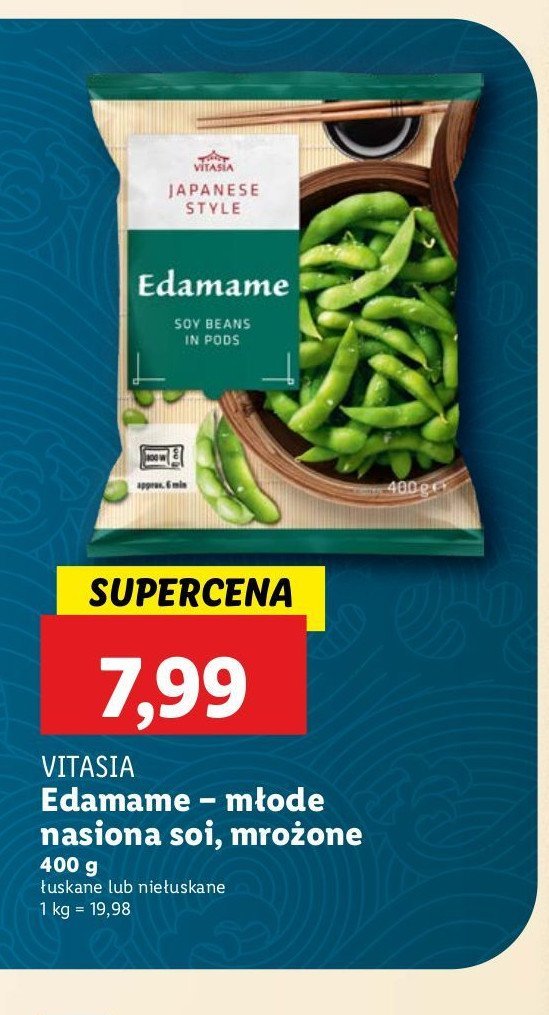 Fasola edamame Vitasia japan promocja