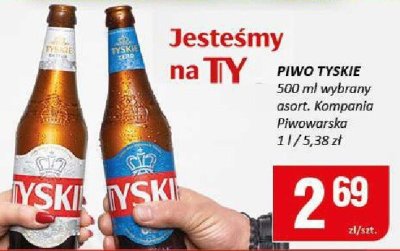 Piwo TYSKIE promocja w Chorten