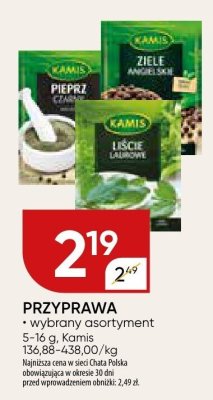 Przyprawa do kawy chai latte Kamis promocja w Chata Polska