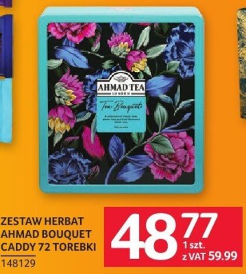 Zestaw herbat Ahmad Bouquet Caddy 72 torebki promocja w Selgros