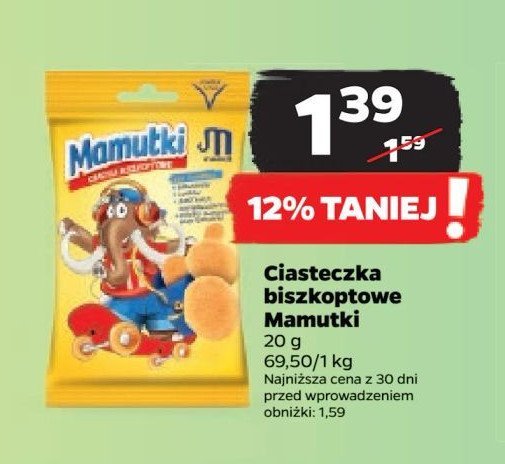 Ciastka biszkoptowe Mamut mamutki promocja