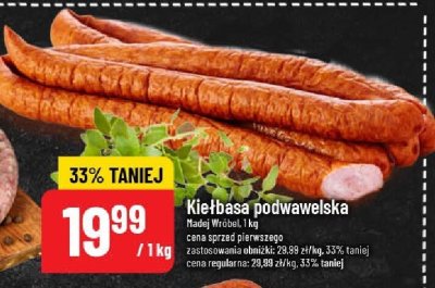 Kiełbasa Kiełbasa podwawelska Nadej Wróbel promocja w POLOmarket