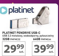 Pendrive 32 gb Platinet promocja w Auchan