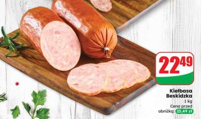 Kiełbasa beskidzka promocja w Dino