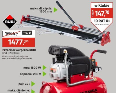 Przecinarka ręczna RUBI promocja w Leroy Merlin