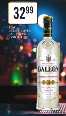 Rum Galeon Caribbean Silver Rum promocja w Dino
