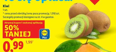 Kiwi koszyk promocja w Lidl